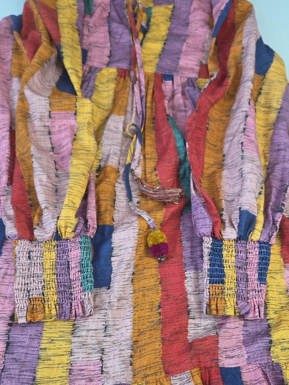 FARM Rio Multicolored Block Stripe Maxi Dress - Picture 5 of 13